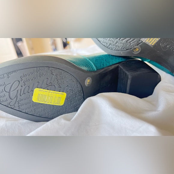 Teal Ankle Boots - Picture 5 of 11